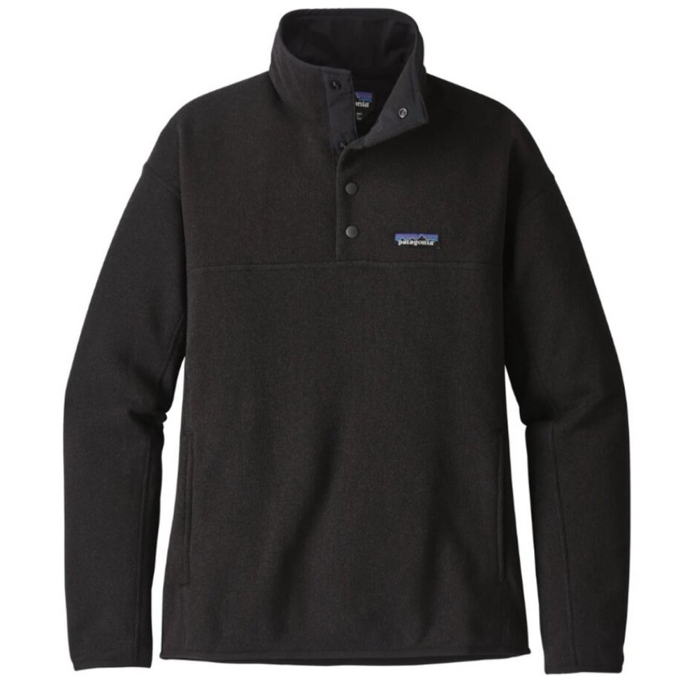 Patagonia Better Sweater Womens X-Small Black Pullover Marsupial Fleece